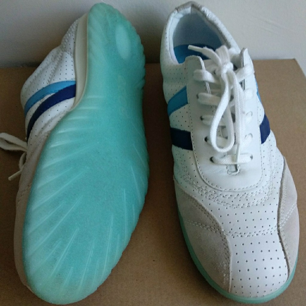 ecco Active Tie Shoes Sneakers Leather Womens 9